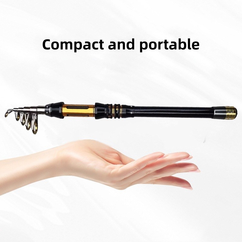 Portable Carbon Fiber Telescopic Sea Fishing Rod 1.5m-3.0m Super Short