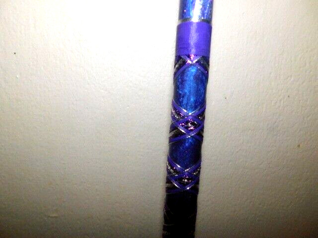 CUSTOM SPINNING ROD PURPLE PEARL SPARKLE MARBLE 10-25 LB 7′ SPECIAL GRIPS NEW