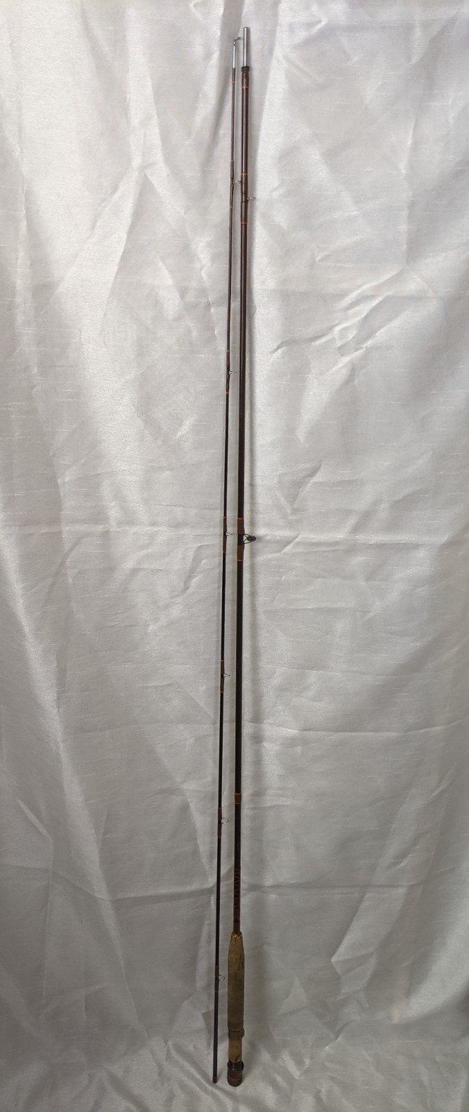 VINTAGE KUNNAN ADVANCED GRAPHITE COMPOSITE 2 PC SPINNING ROD w/ CADDY