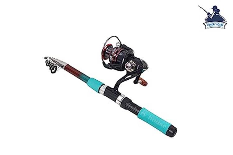 FISHERY HOUSE Microfiber Fishing Rod & Reel Set (270 cm_Green) + Free Shipping