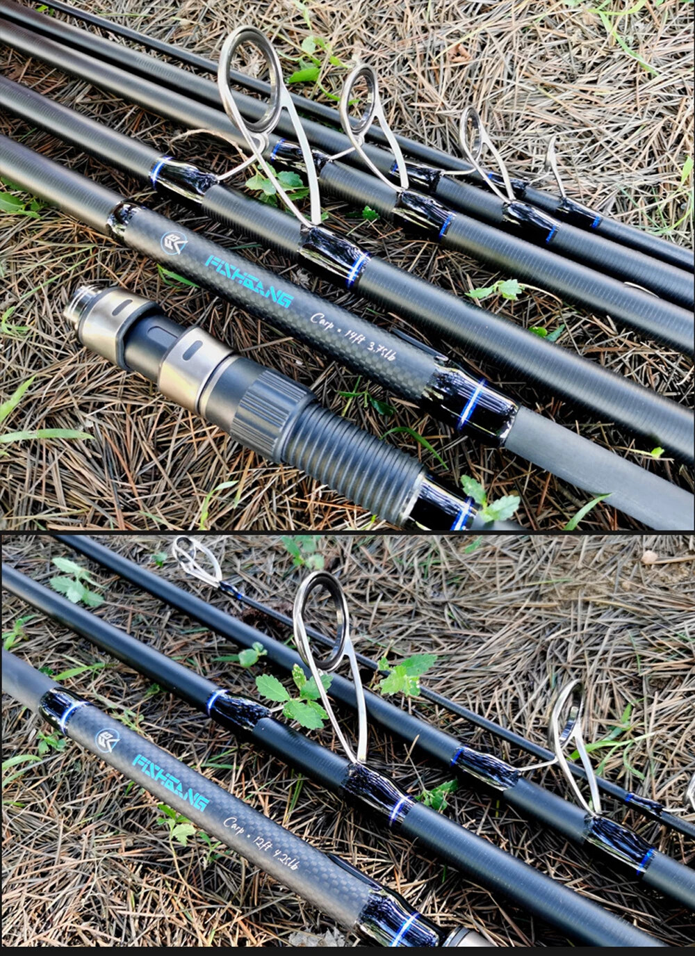 High Carbon Carp Fishing Rod 3.6m 3.9m 4.2m 4/5/6 Section Rods Boat Spinning Rod