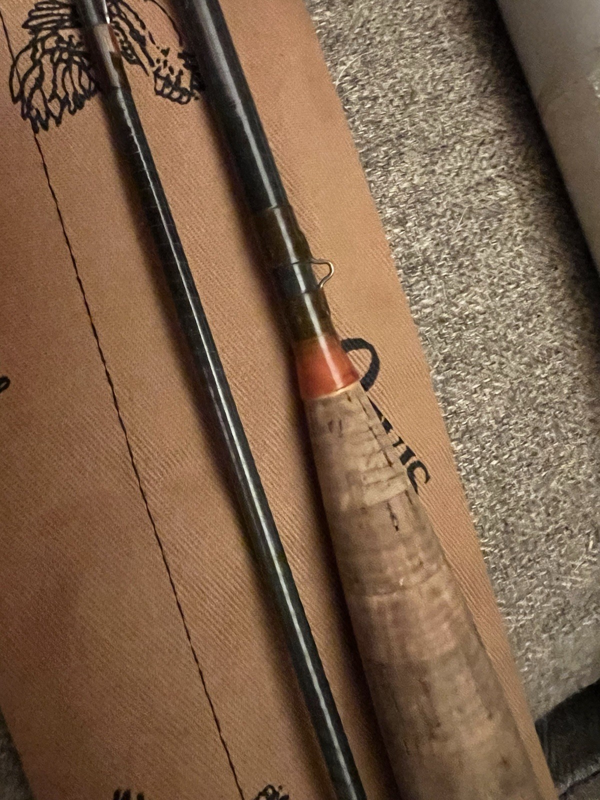 Orvis graphite fly rod 9.5’ 3 5/8 Oz #8 Line