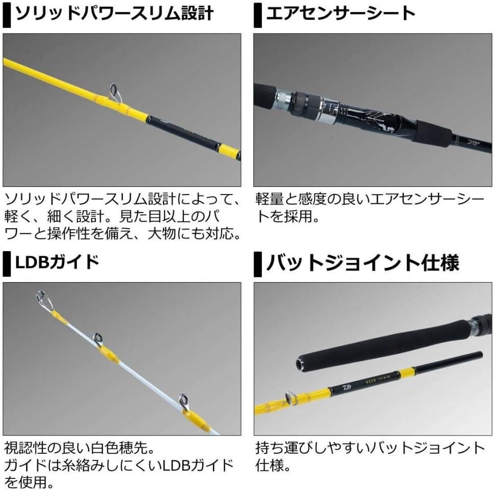 Daiwa Dio SPS 120-150 R Offshore Boat Rod 1.5m Adult 2-pieces Unisex NEW