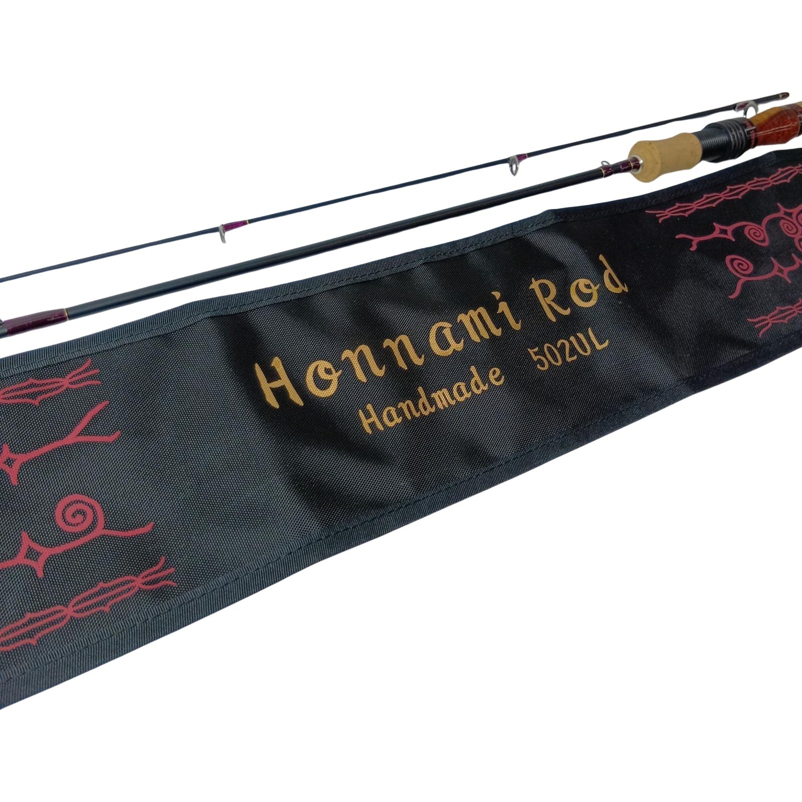 Honnami Spirit Trout rod Honnami Rod 502UL, reel seat “Karin Red and White” …