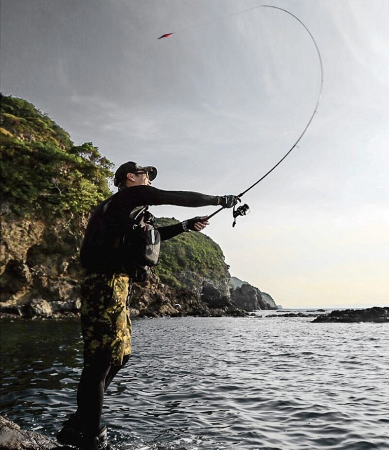 1.8M 2.1M 2.4M Fishing Rod 3 Section Poles Carbon Fiber Spinning/Casting Rods