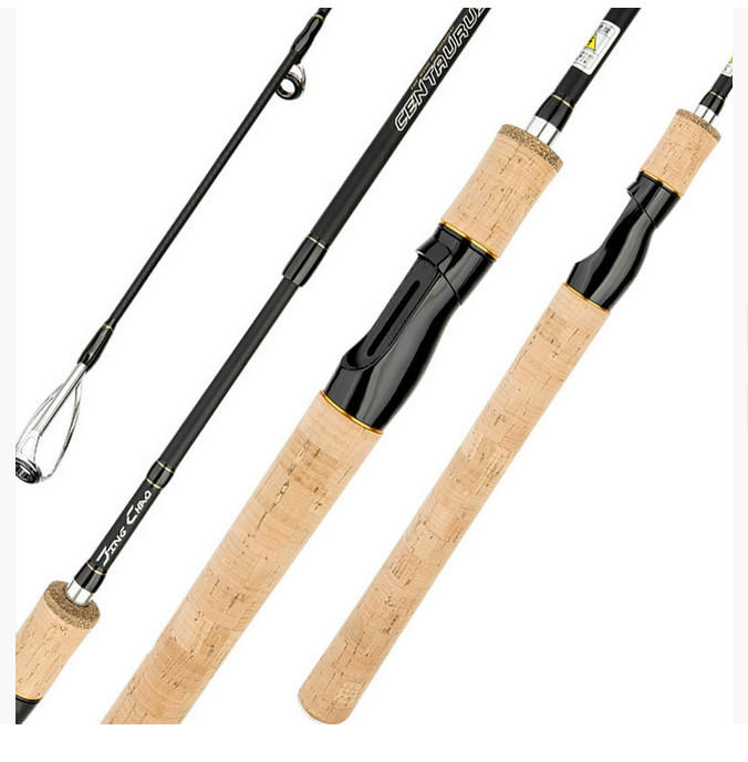 Portable Fishing Rod Spinning Rod 4 Sections Carbon Casting Rod Lure Fast Pole