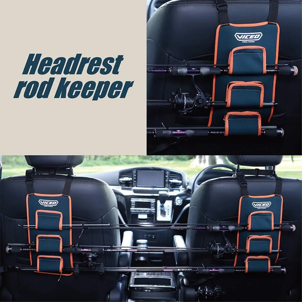 Japan NEW VICEO Headrest Rod Keeper for 3 Rods VC2093 Car Interior Organizer