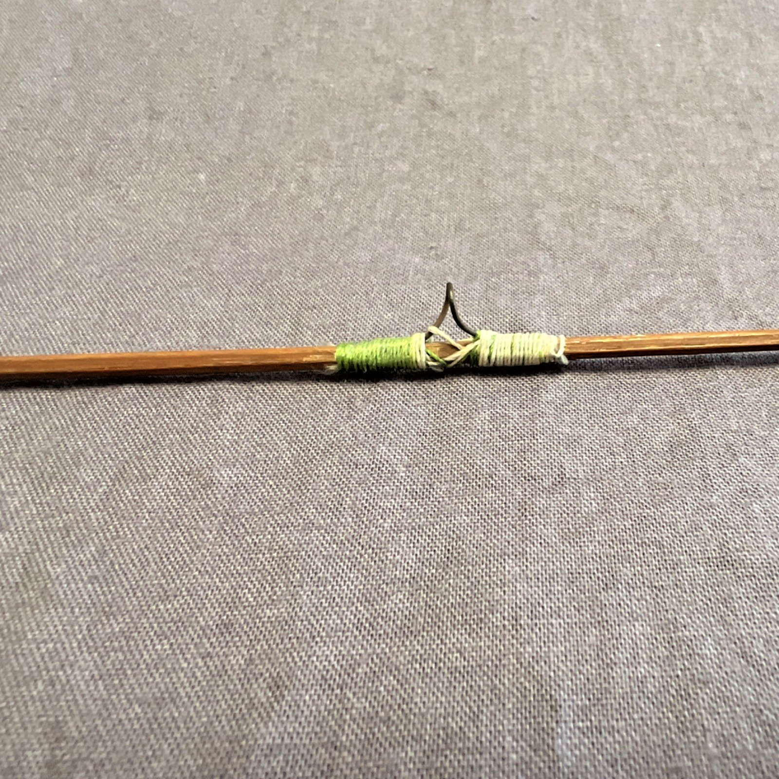 Montague Rapidan Bamboo 9ft 3pc Spinning Rod Cork Handle Moderate Med Vintage