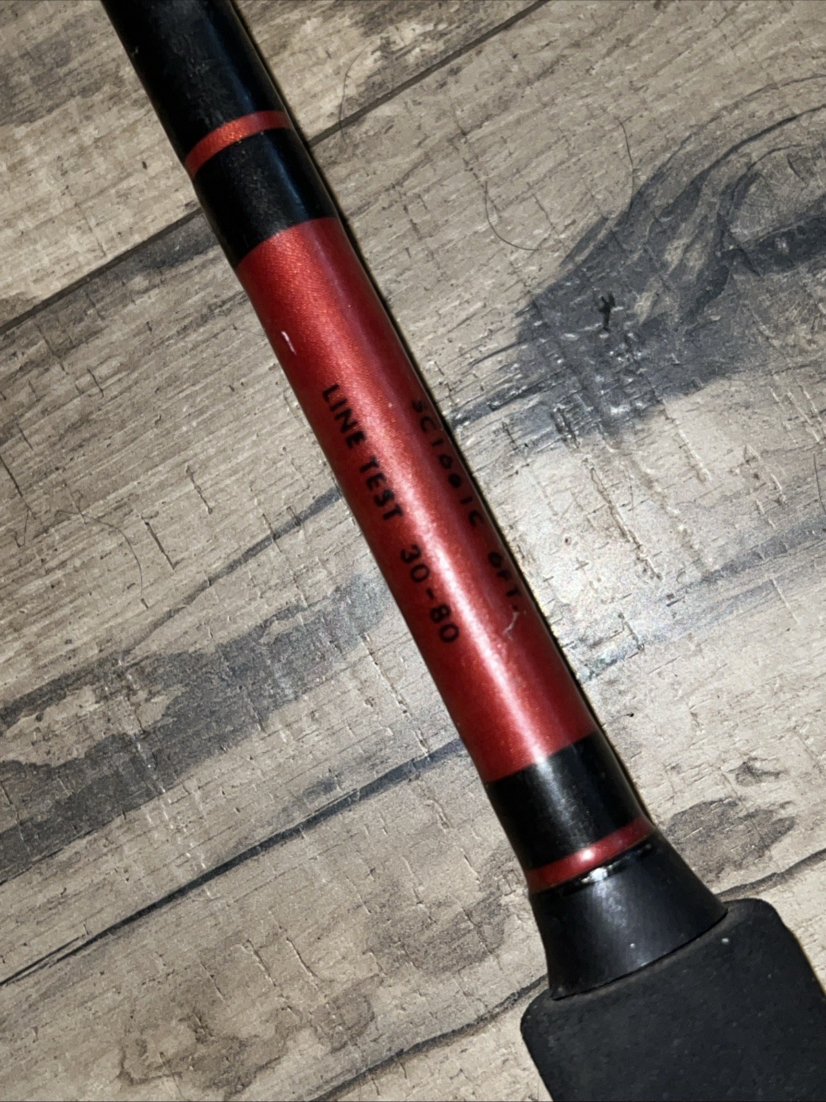 Sabre Classic Stroker 1pc 1661c 6’ Fishing Rod 30-80lb Test, Missing One Guide