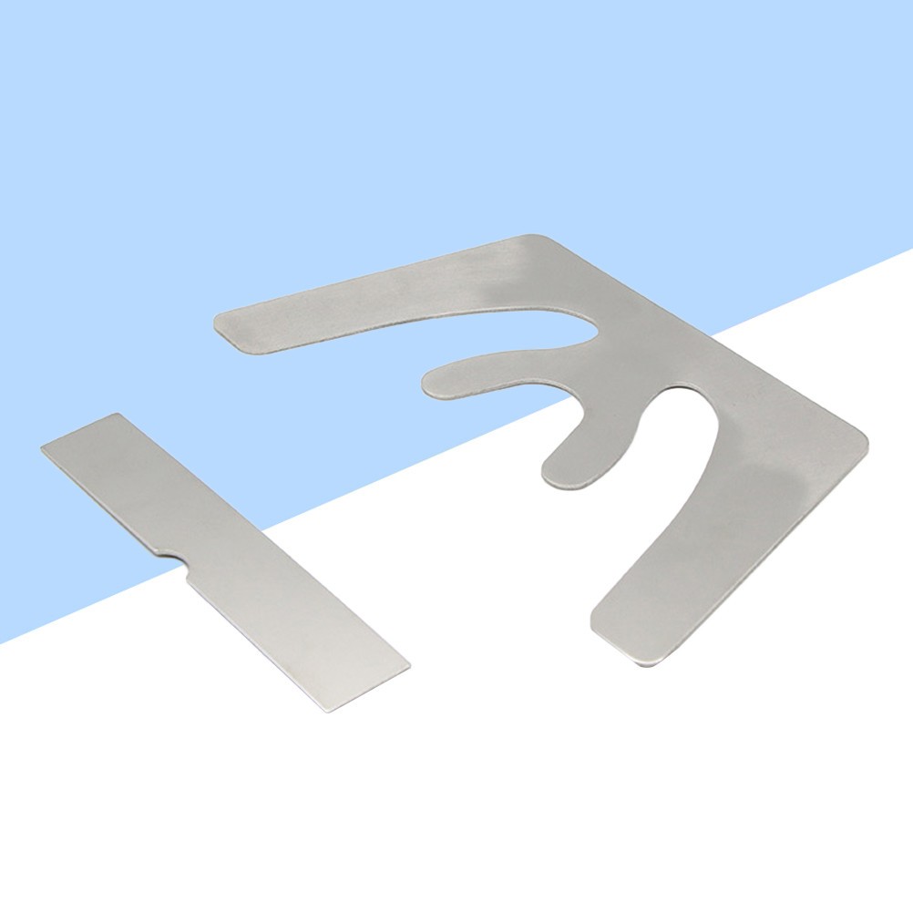 2 Pcs Stainless Steel Plate Fox Plane