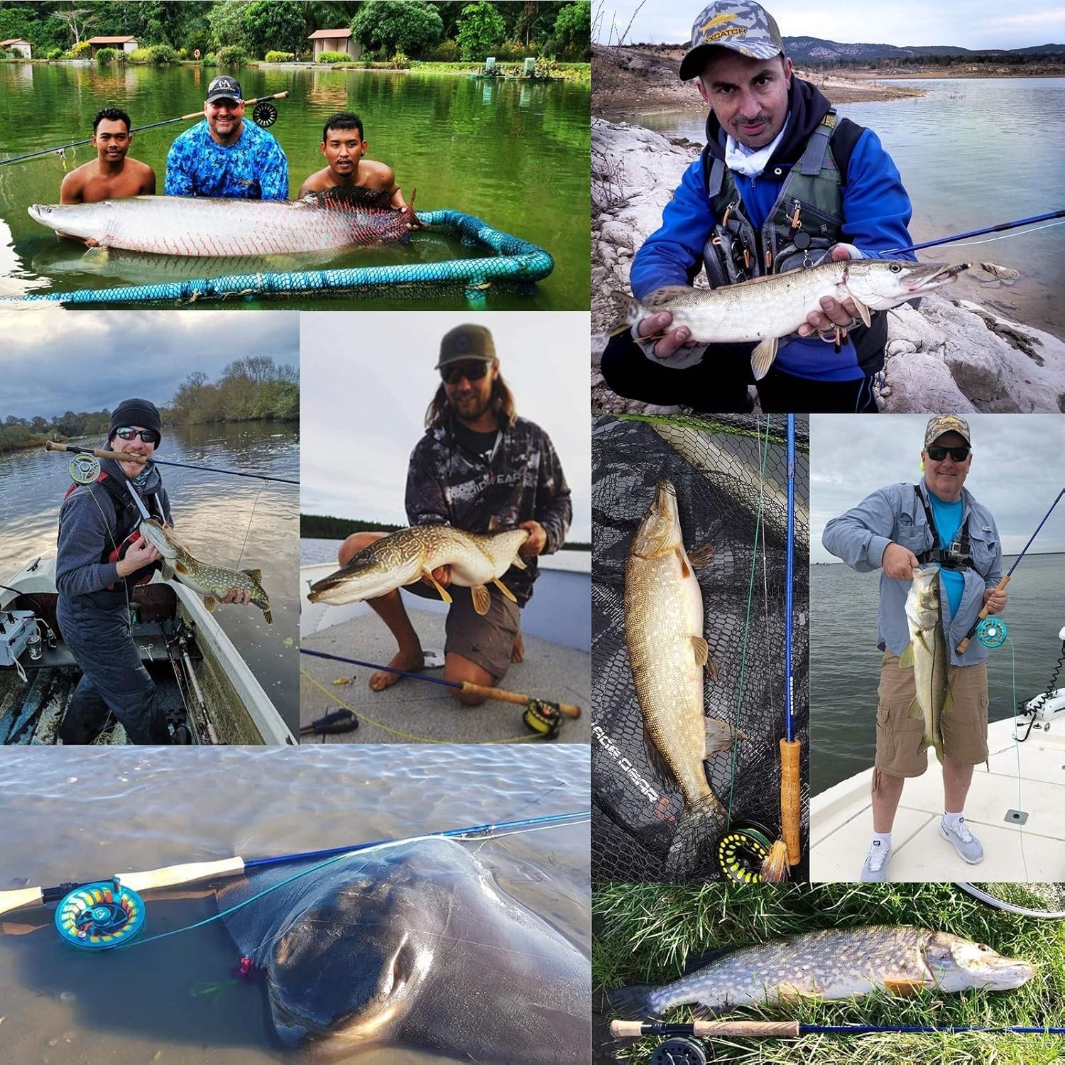 Saltwater Fly Rod for Pike & Musky – 4pc 8/9/10/11/12wt=