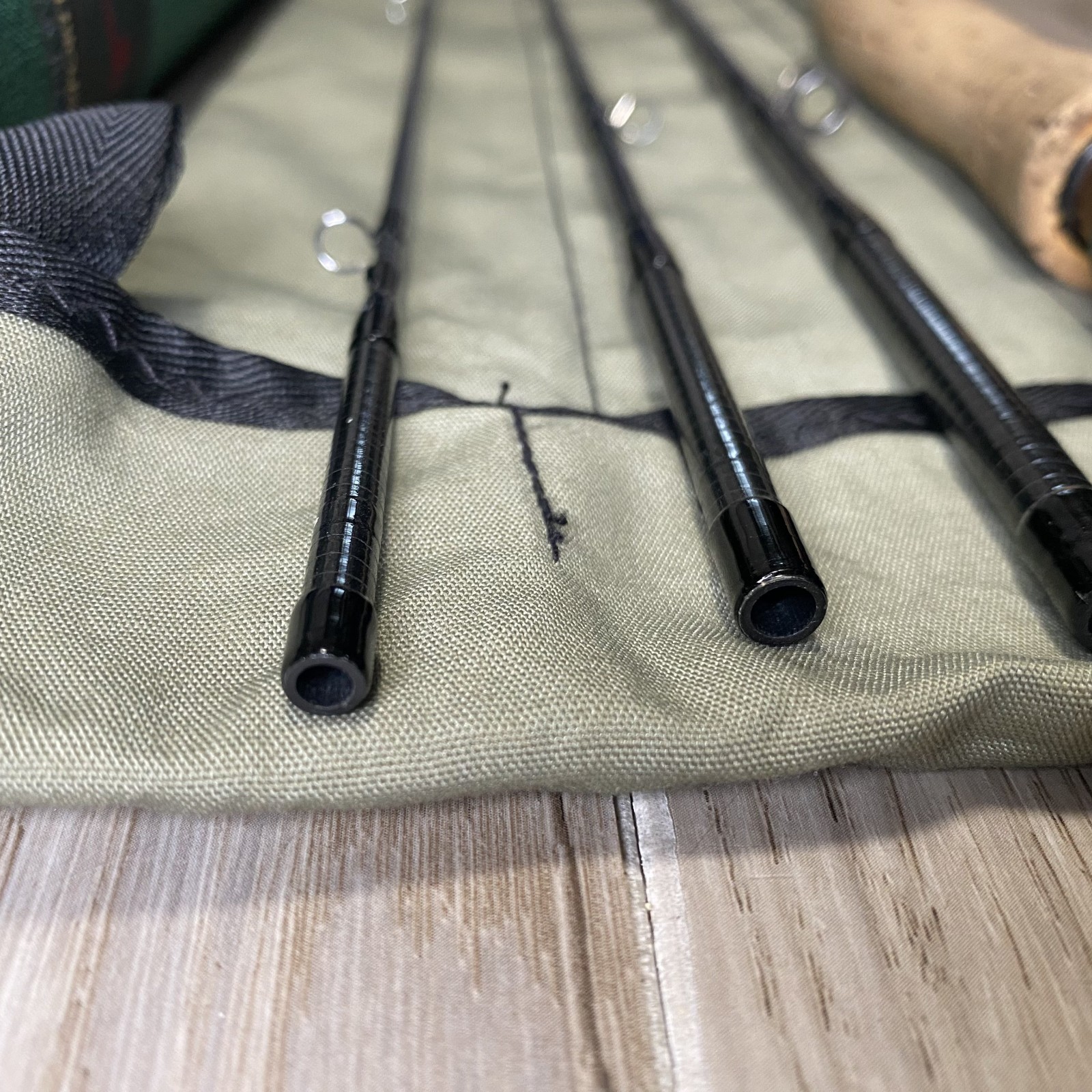 ORVIS Graphite TRANSTREAM 8’0” 3wt Fly rod w/Tube Case Sock