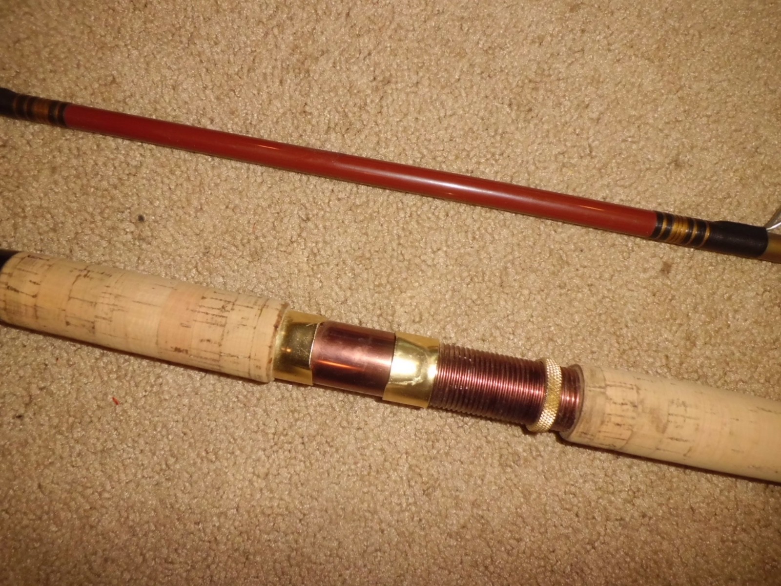 Vintage SPORTSMAN Custom Deluxe Spinning Surf 10′ Rod made USA- 15-25 lb