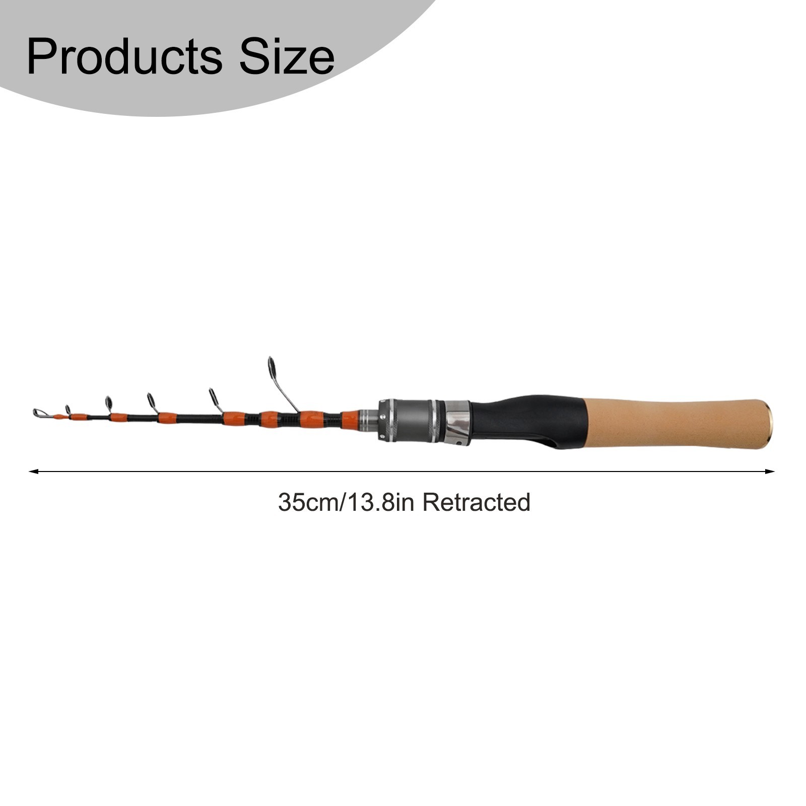 Portable Telescopic Casting and Spinner Fishing Rods UL Horse Mouth Rod 4-10lb