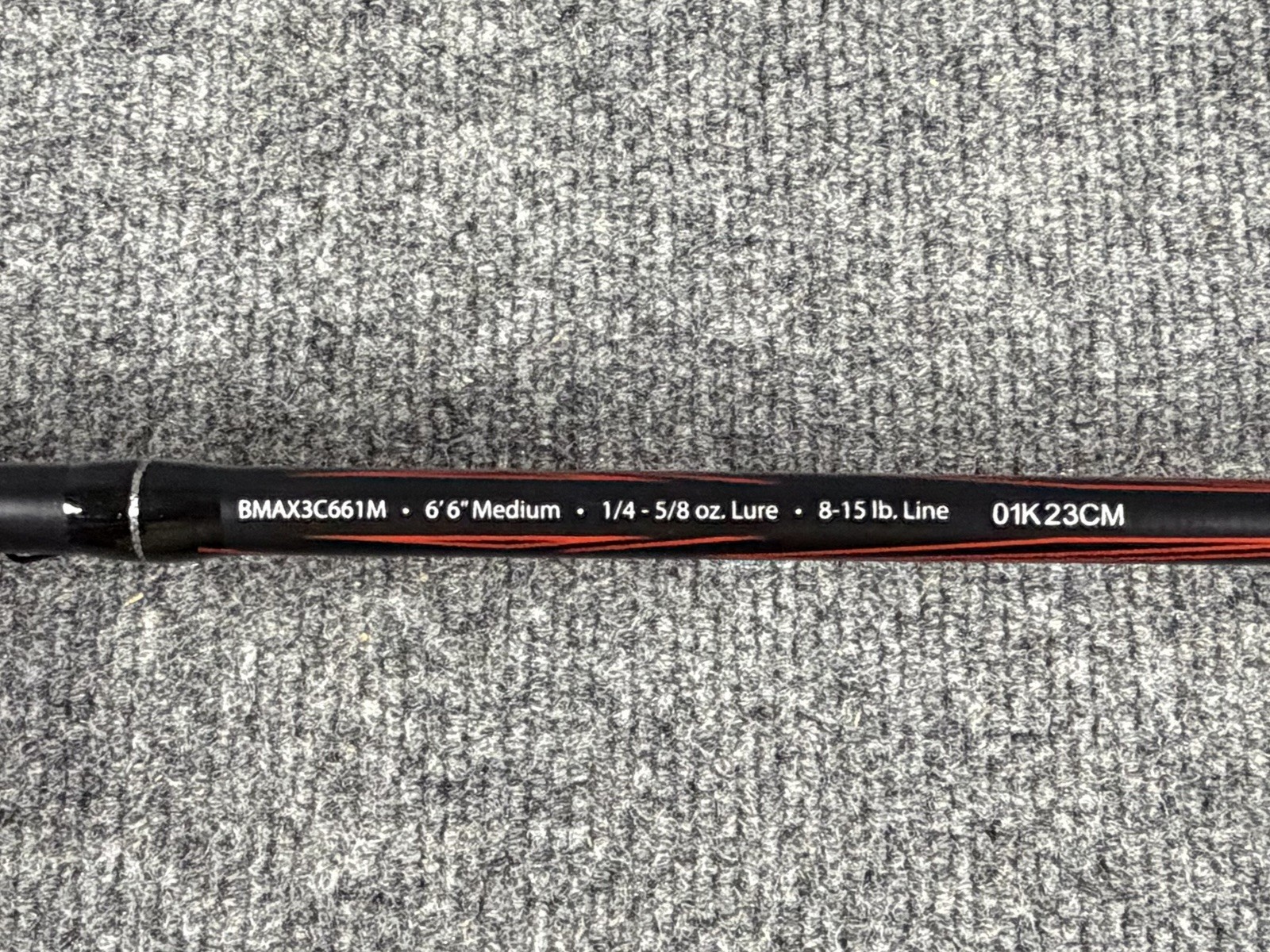 Abu Garcia Black Max BMAX3C661M Casting Rod 6’6” Medium 8-15lb 1/4-5/8oz 1-PC