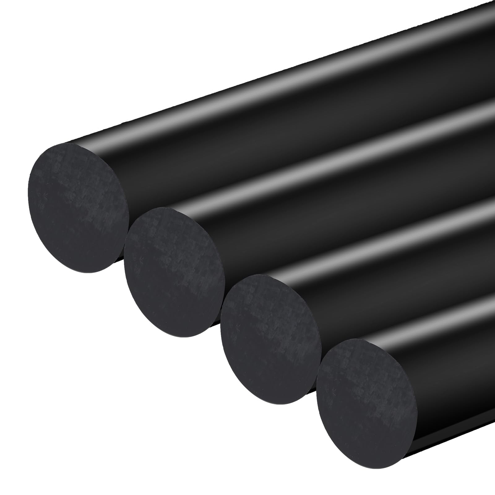 4 Pack Round Acetal Copolymer Rods, 1 Inch Diameter and 12 Inch Length Plasti…