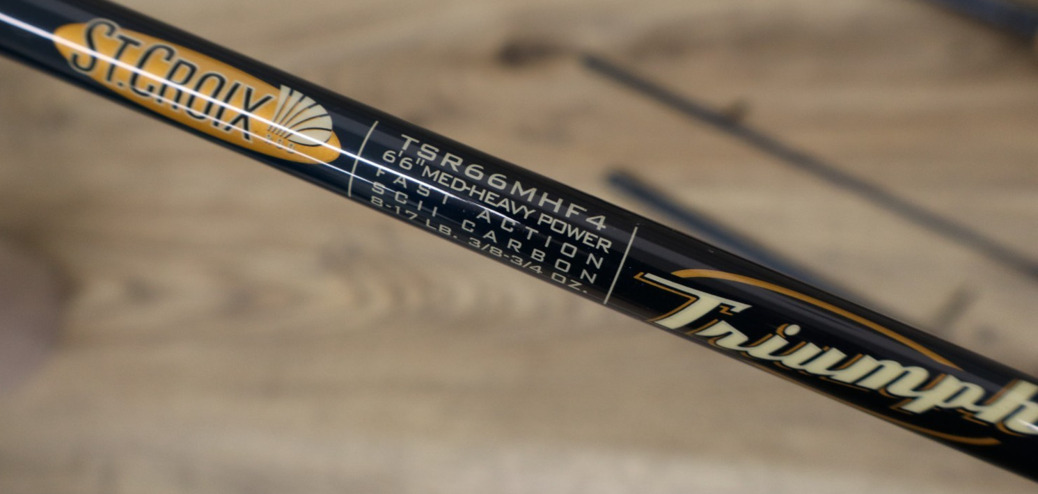 Triumph Travel Spinning Rod, 6’6″ (TSR66MHF4) (3RD SECTION BROKEN READ)
