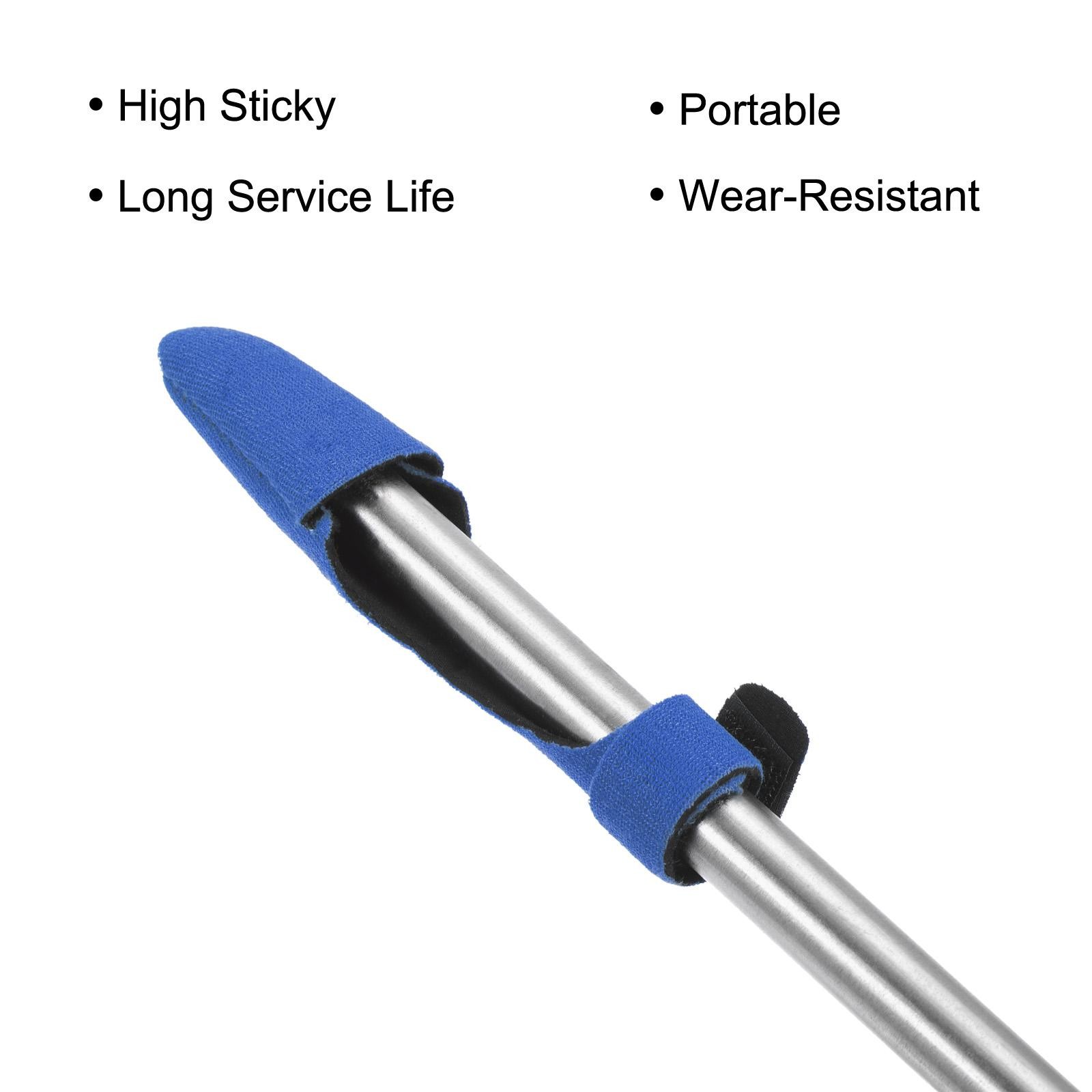 4pcs Fishing Rod Tip Cover and Tie Sleeve Protector Accessories, Blue