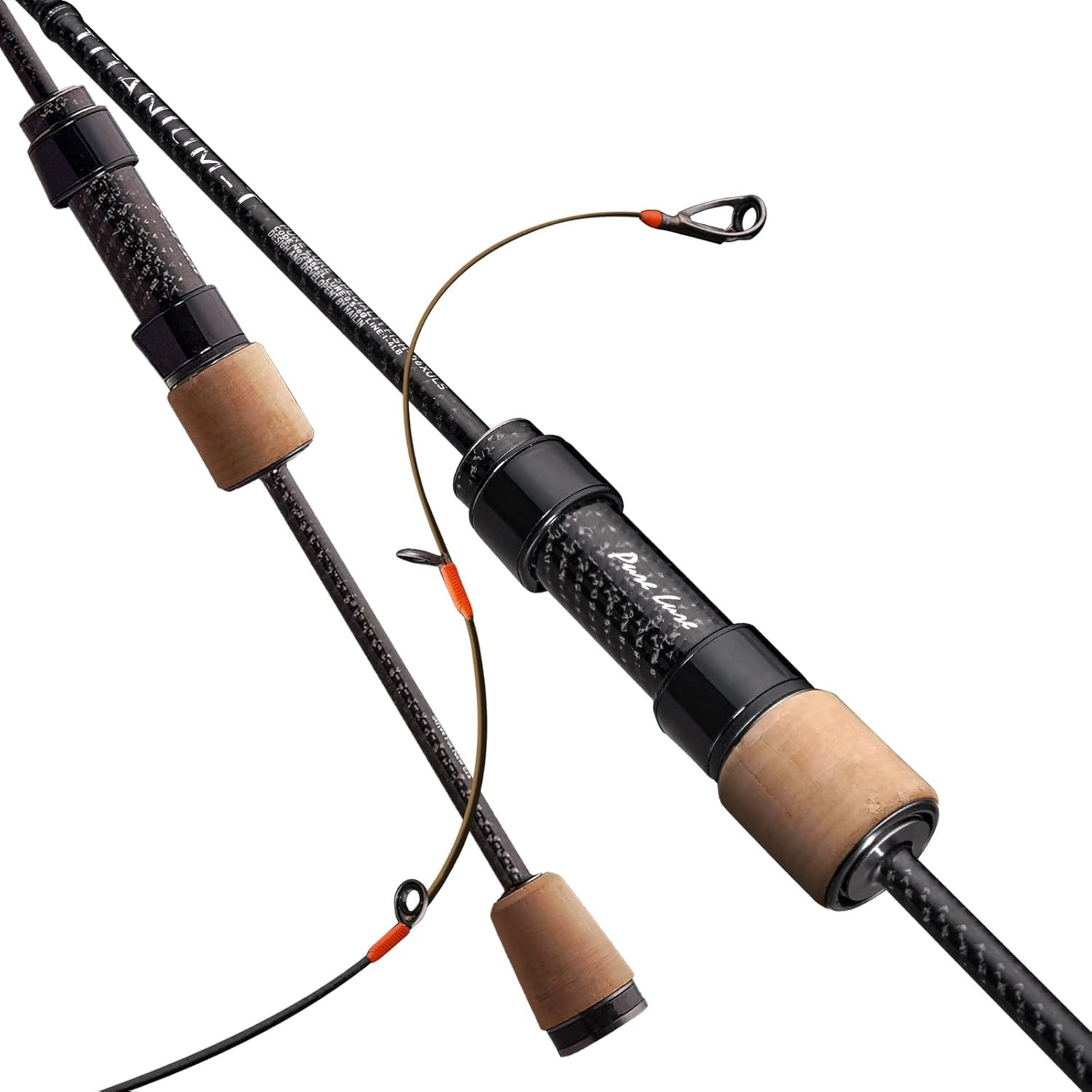 PURELURE Titanium-T Ultralight Fishing Rod Spinning & Casting for Trout Panfish,