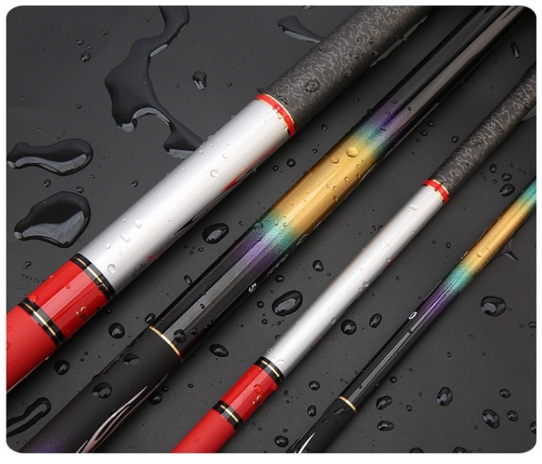 Telescopic Fishing Rod Carbon Fiber Stream Hand Pole 3.6m 4.5m 7.2m 8m 9m Travel