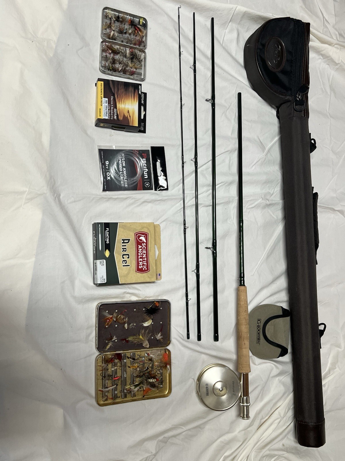 Rod & Reel – G-Loomis Venture 7 Reel 6WT – w/ Lamiglas Fly Rod TR906- 9′, 6-wt.