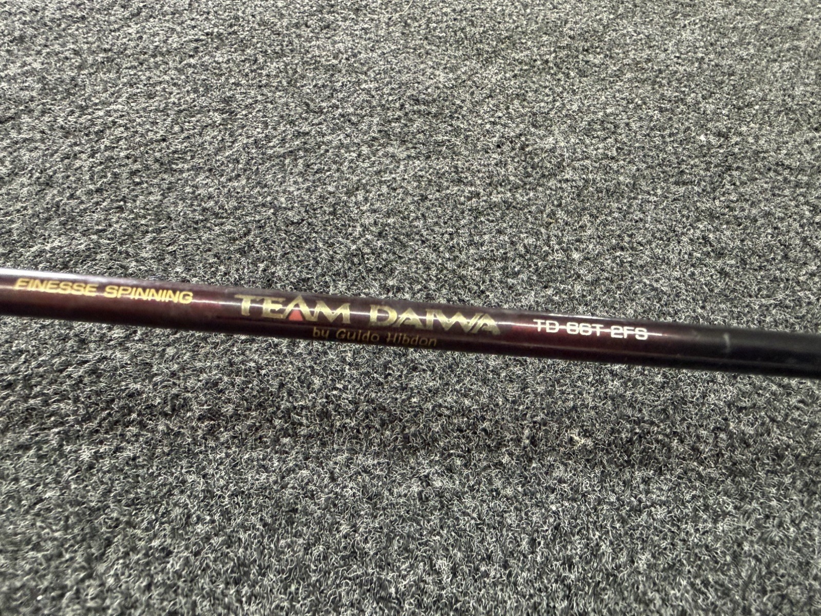 TEAM DAIWA Power Mesh Guido Hibdon Telescopic Spinning Rod TD-66T-2 FS 6’6”