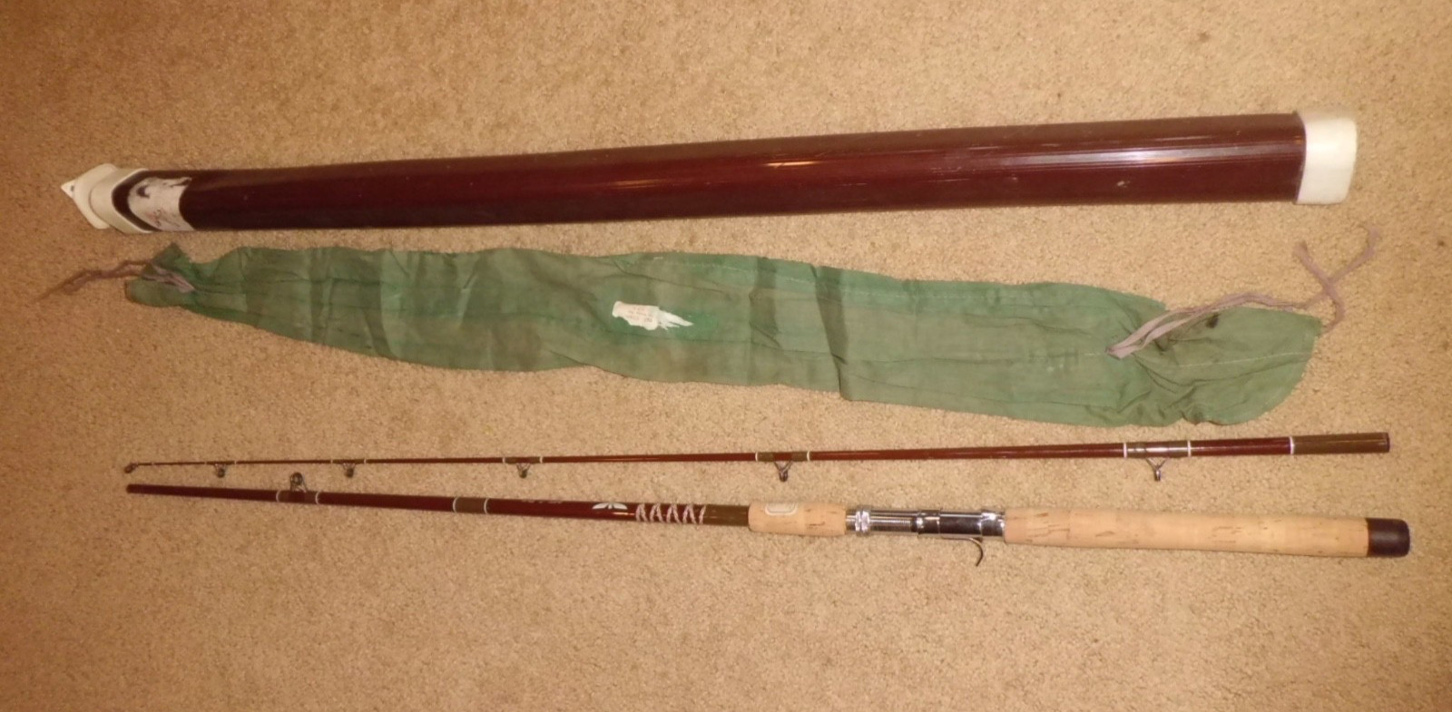 Vintage FENWICK PLP71 Casting 7′ Rod- USA- 10 -20 lb test #P424208- Mint!