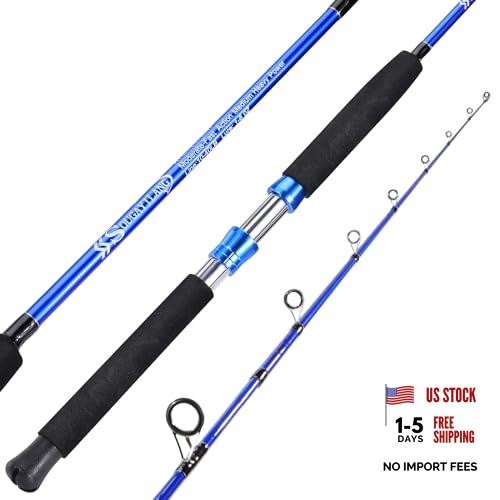 Catfish Fishing Rod – 2 Piece – Portable 7′ – Medium Heavy – Medium Heavy