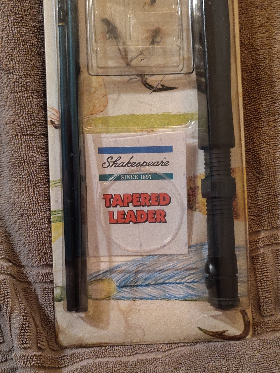 New Vintage Sealed Shakespeare Complete Fly Rod Fishing Kit 8Ft & Accessories