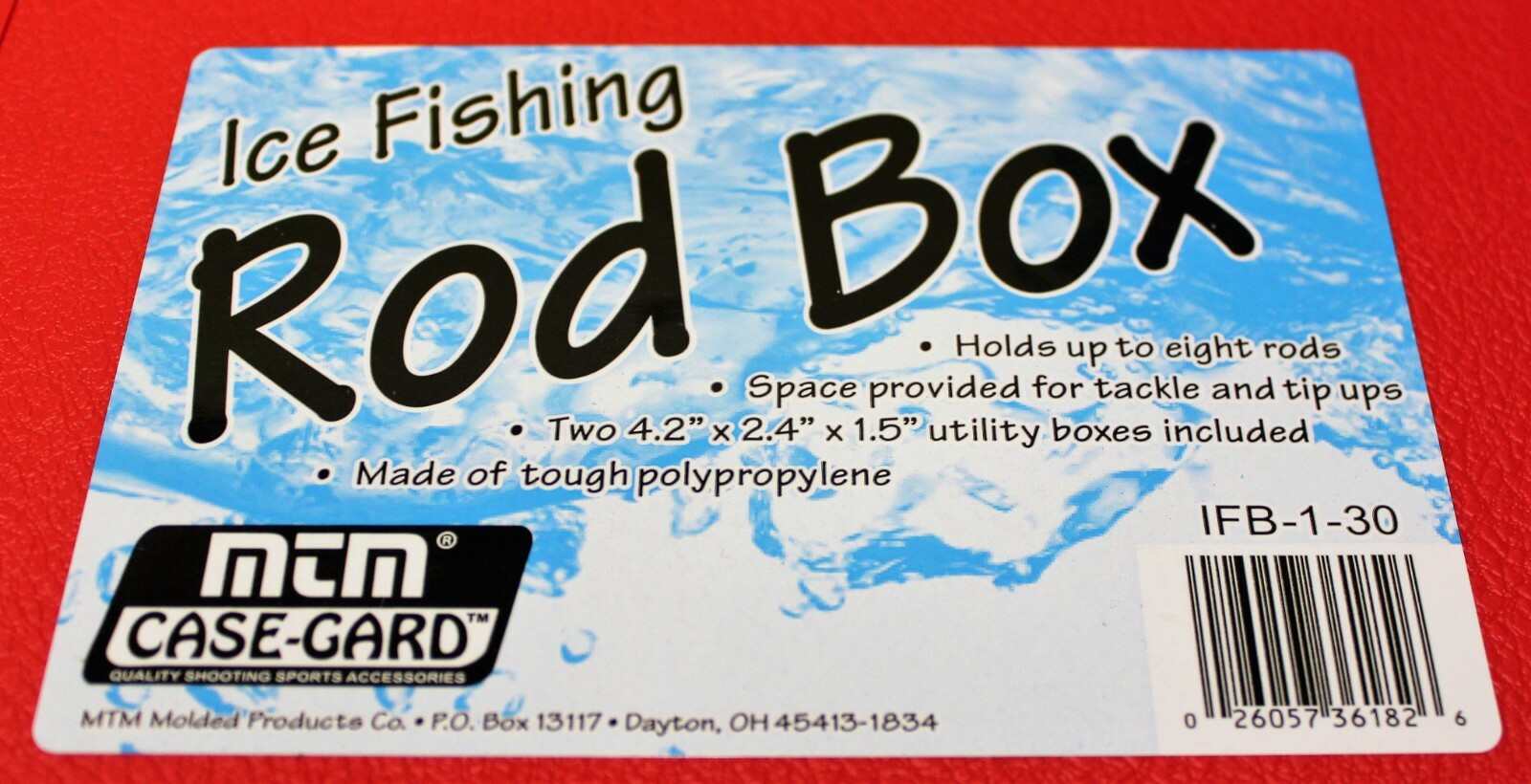 MTM Case-Gard Ice Fishing Rod Box w/Two Utility Boxes IFB-1-30