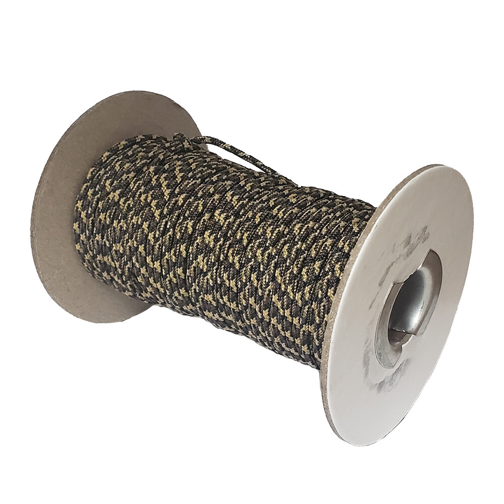 High Strength, Vectran Cord, Woodland Camo, 2.0mm Speargun Line, 100FT. Spool