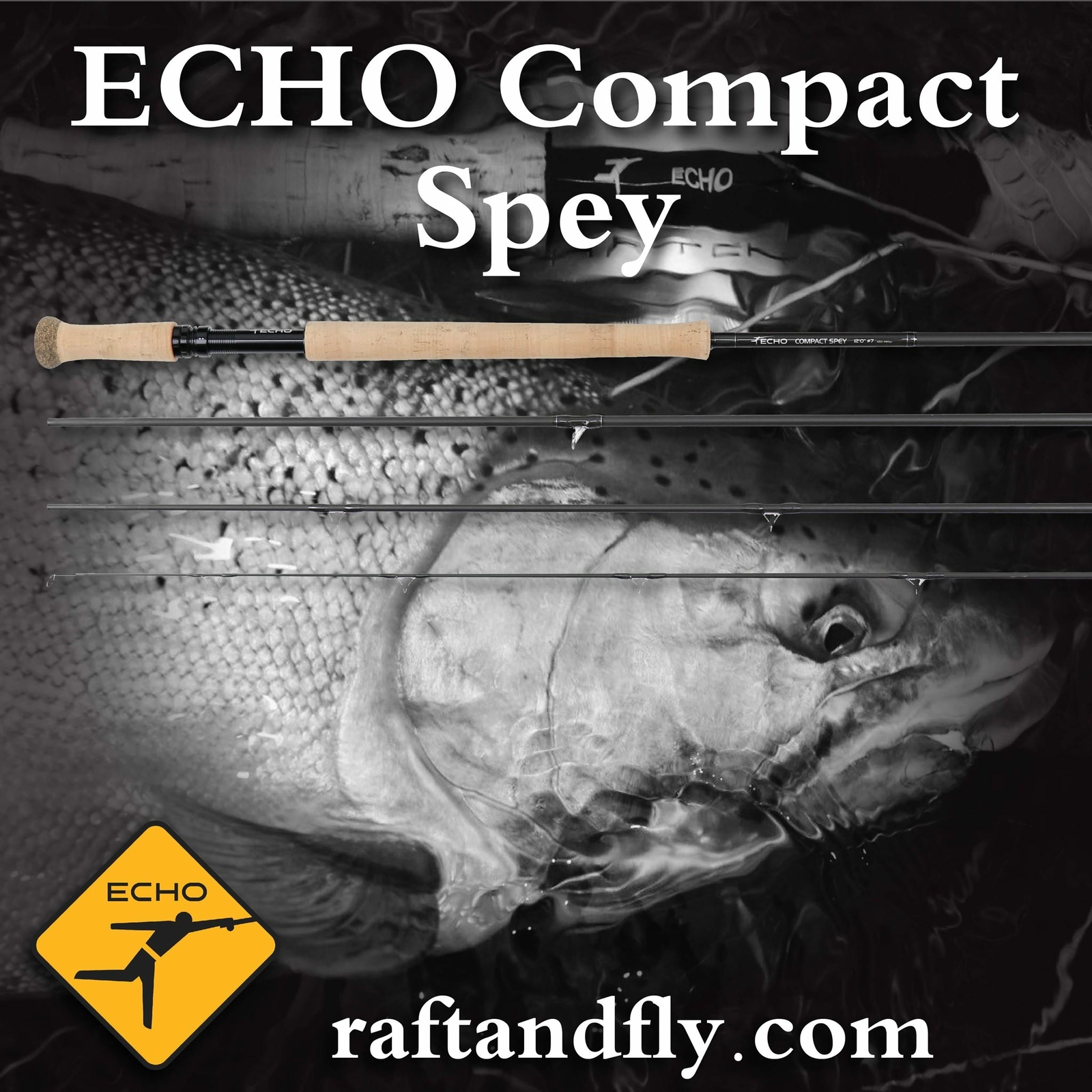 ECHO Compact Spey 7wt 12’0″ – Lifetime Warranty – Free Shipping