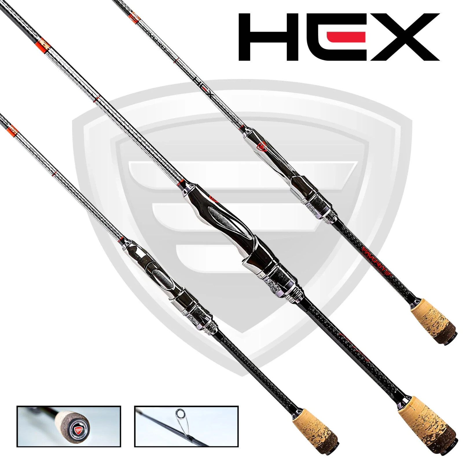 Favorite Fishing Rods HEX Spinning Rod HEX-6101M 6’10” Medium NEW!!