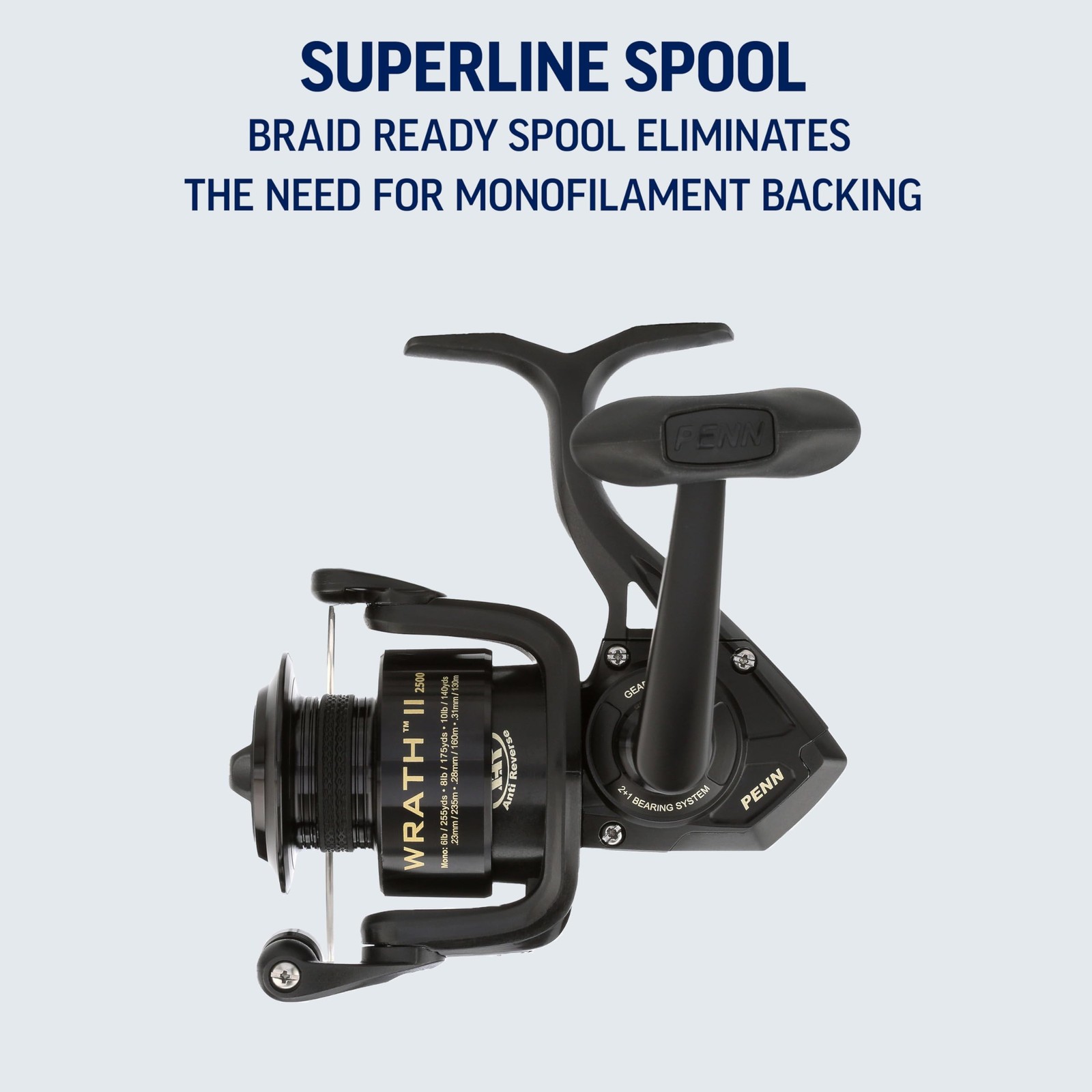 Penn Wrath II Spinning Fishing Reel Wrath II – New Model 3000