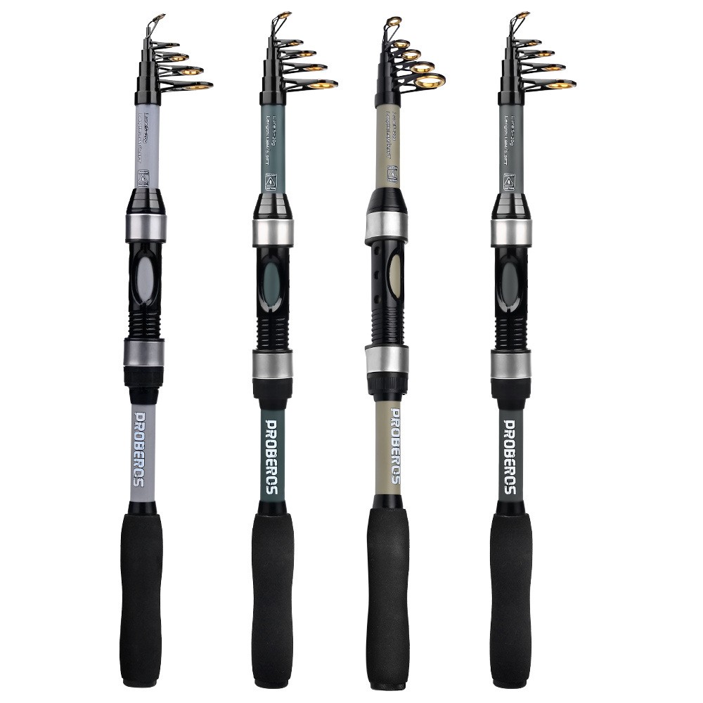 Telescopic Fishing Rod Glass Fiber Portable Saltwater/Freshwater Fishing Tool