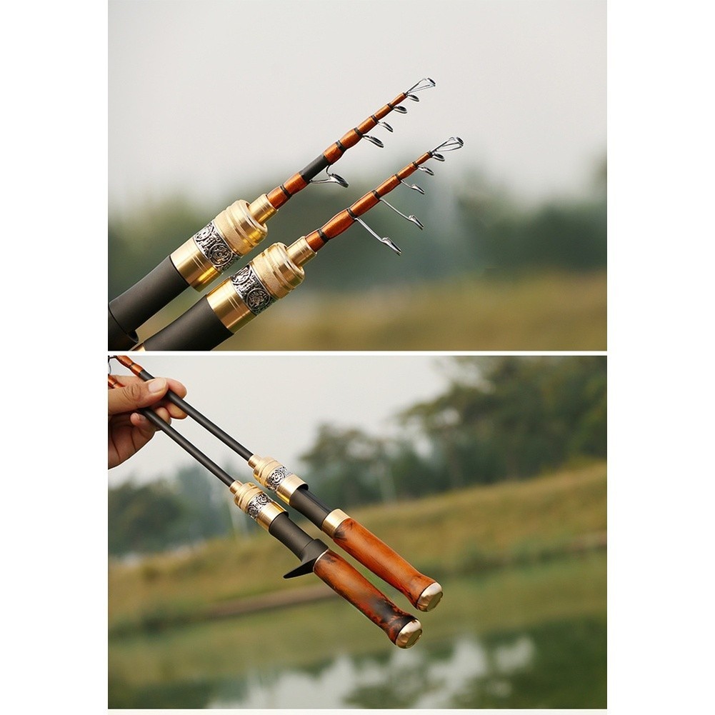 Ultralight Carbon Fiber Telescopic Fishing Rod Light Weight for Trout Stream