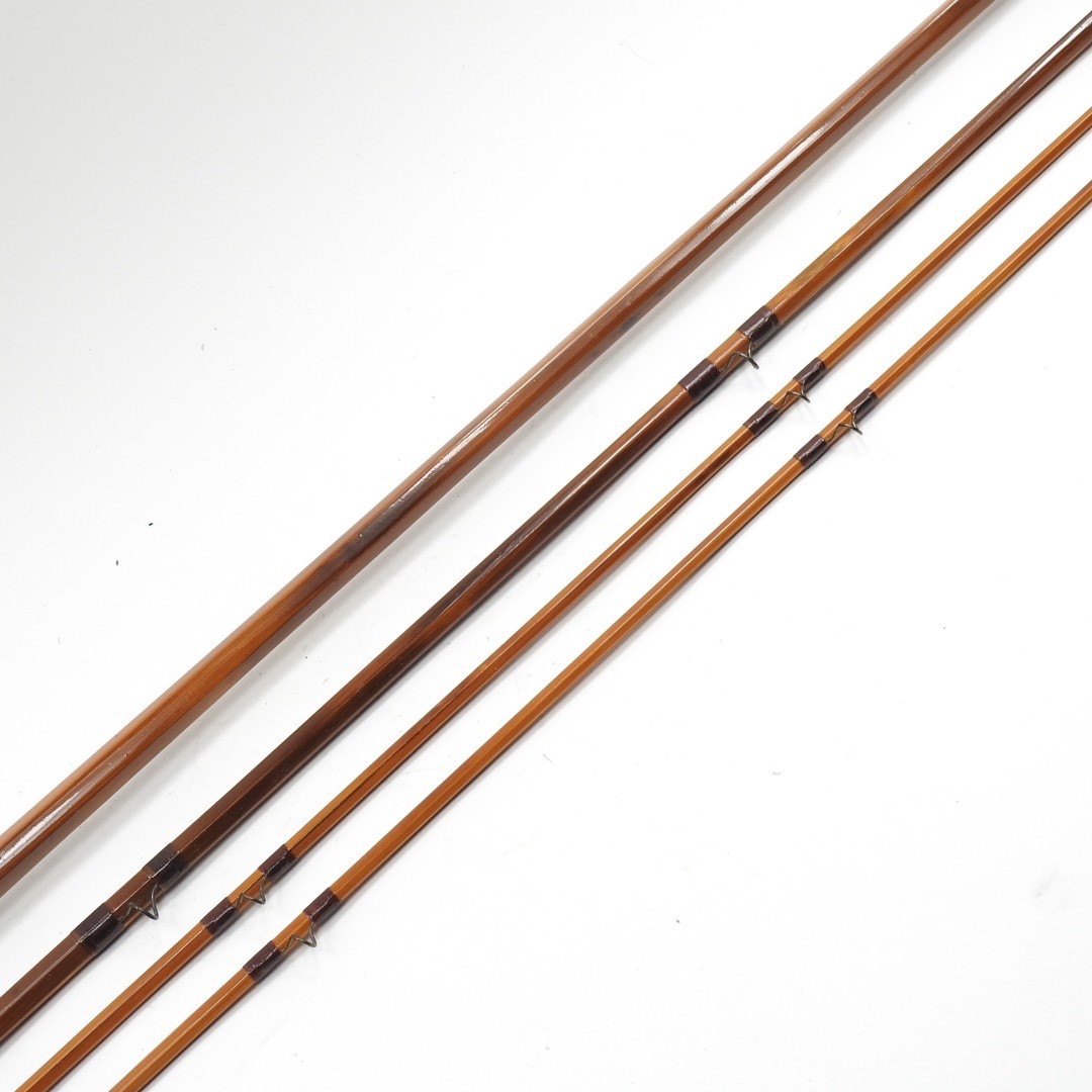 F.E. Thomas Special “Streamer Browntone” Bamboo Fly Rod. 9’. 3/2. W/ Tube & Sock