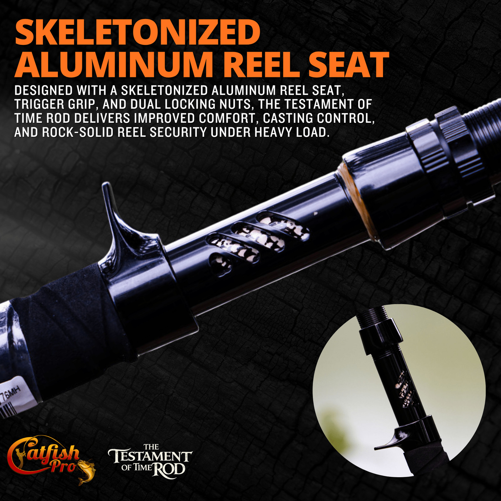 Catfish Pro 7’6″ Glow Casting Rod 1 of 220 The Testament of Time-Limited Edition