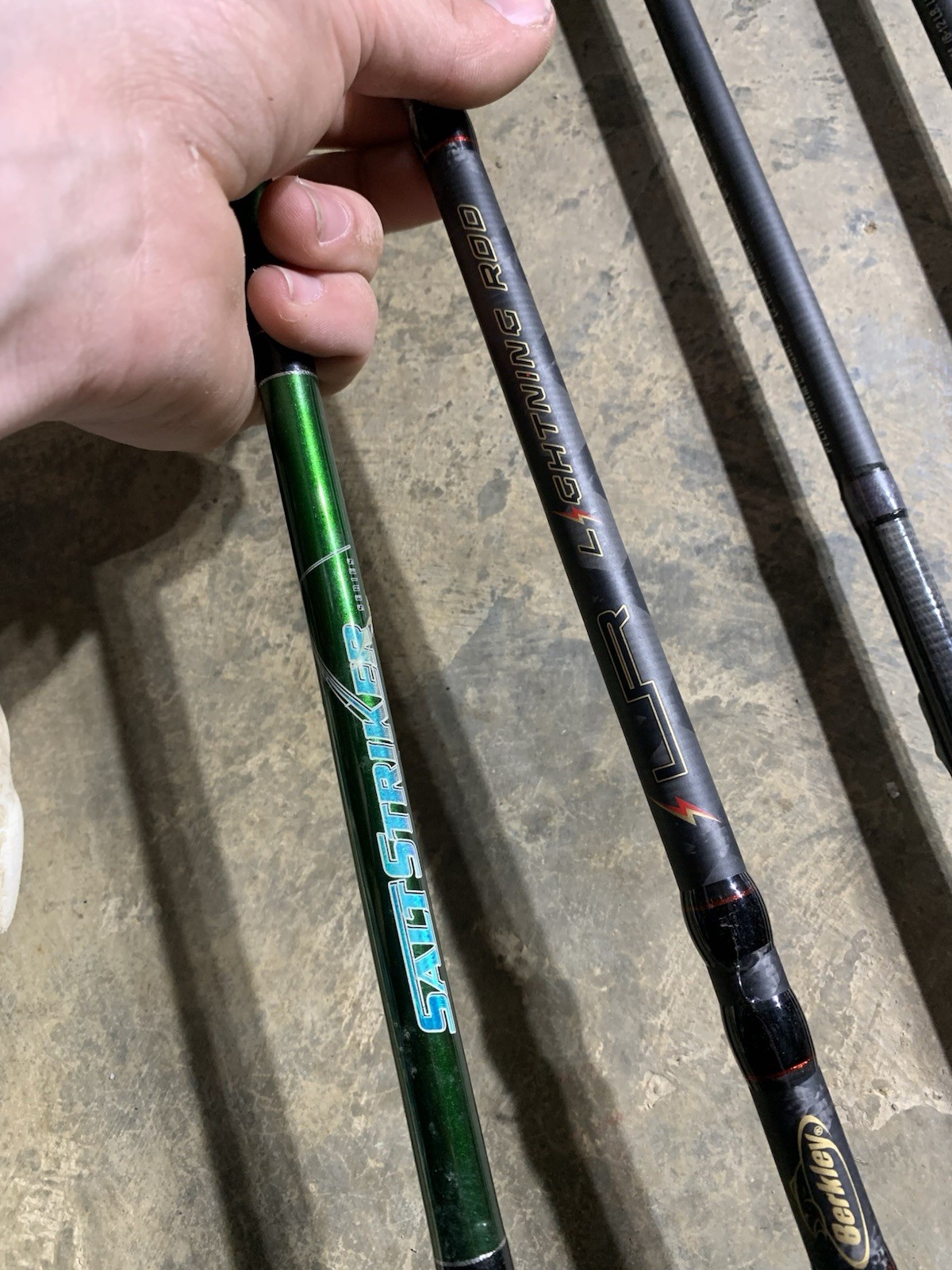 LOT OF 10 Assorted Brands FISHING RODS (BROKEN)