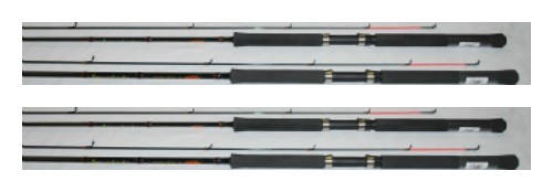 4 EA JIMMY HOUSTON GRAPHITE CRAPPIE POLES JHPSG122 12′