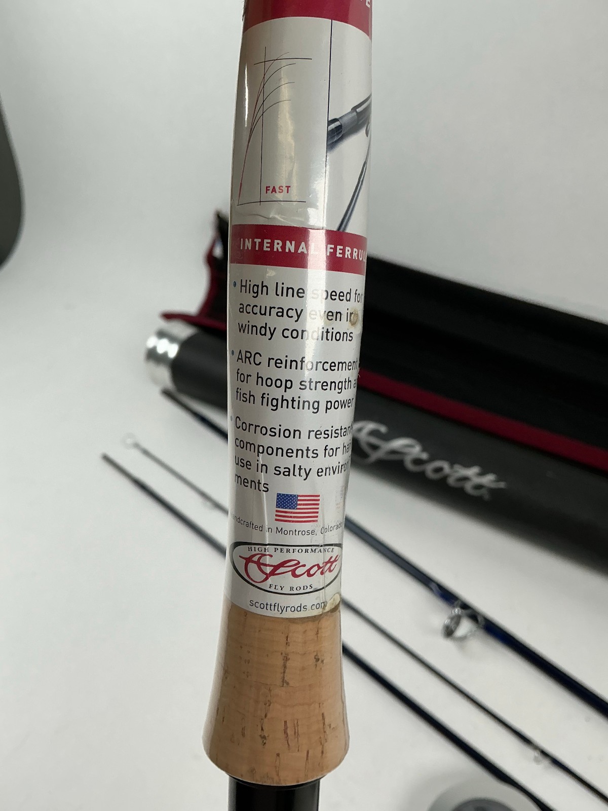 Scott Fly Rod S3S 908/4 8 Line Fly Fishing 4.3oz New / Protective Tube