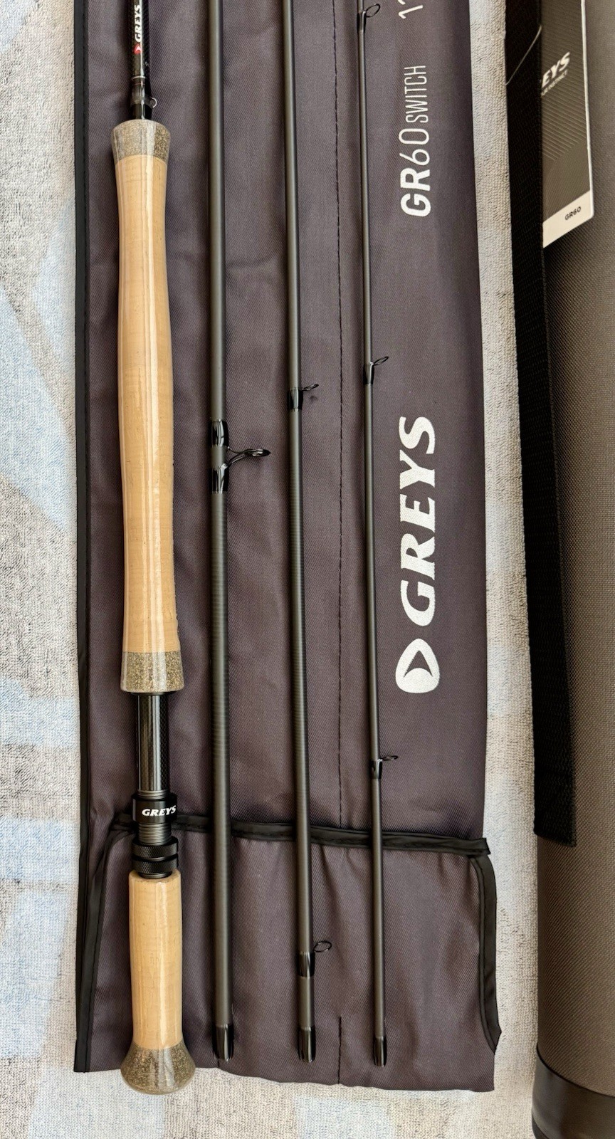Greys GR60 Fly Fishing Rod DH Switch #8/9 WT 11’-1” With Soft Bag & Tube (New)