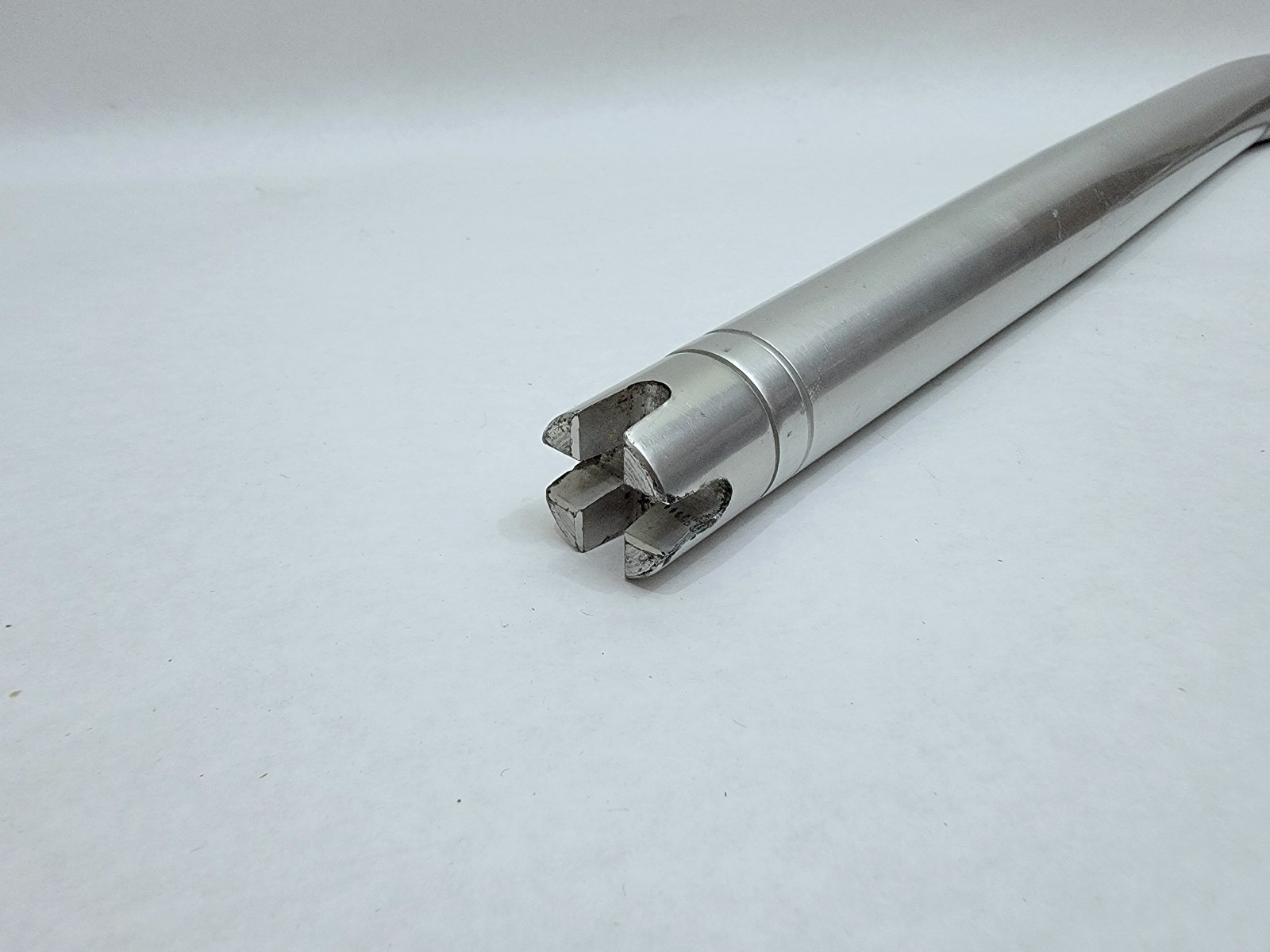 AFTCO #UBC Curved Silver Aluminum Marine Fishing Rod UniButt Bent Holder