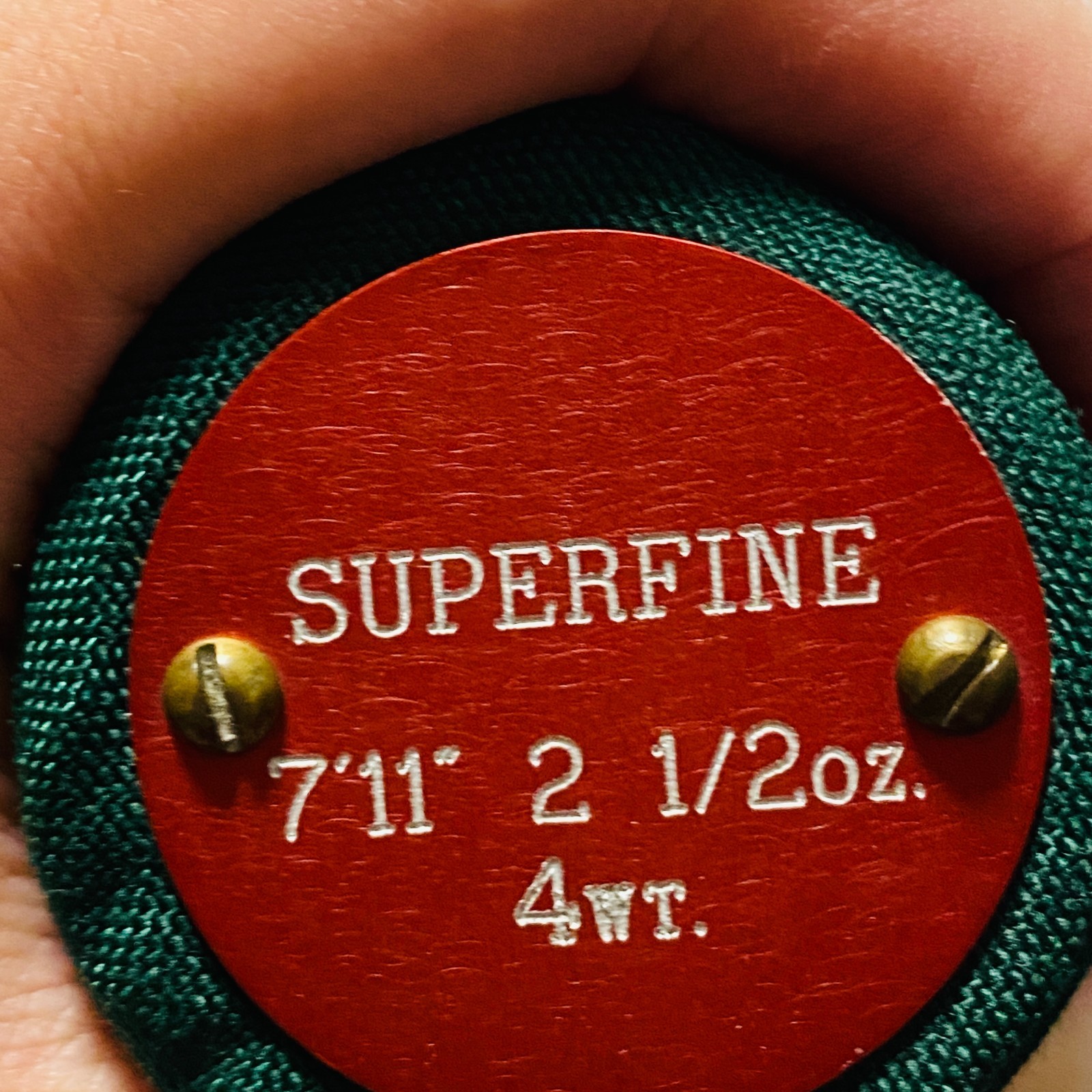 Orvis Superfine Seven Eleven 7’11” 4wt Fly rod w/Tube Socks 1296