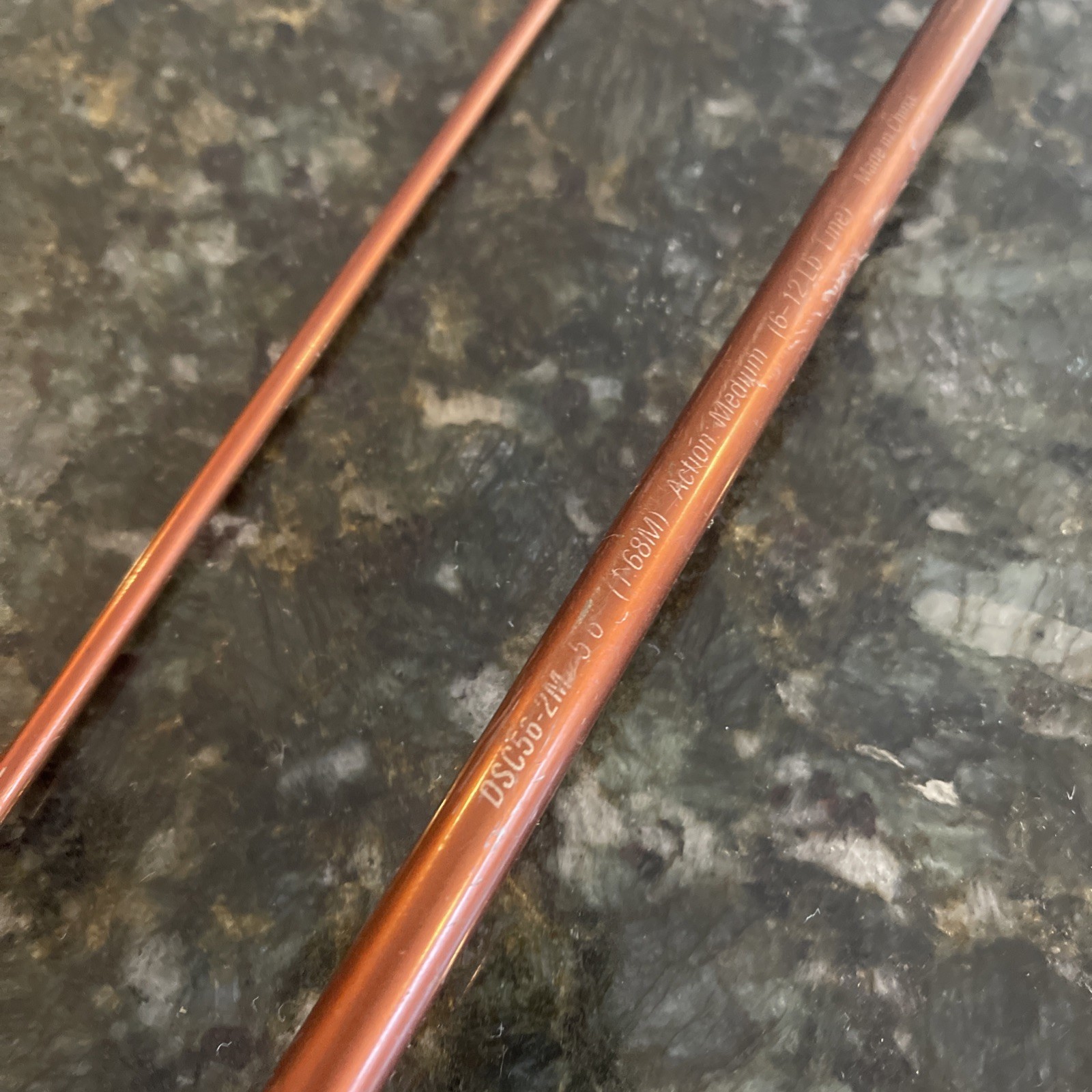 Shakespeare Durango DSC56-2M medium 5’6″ casting rod Rust Brown Color 6-12 Lb LN