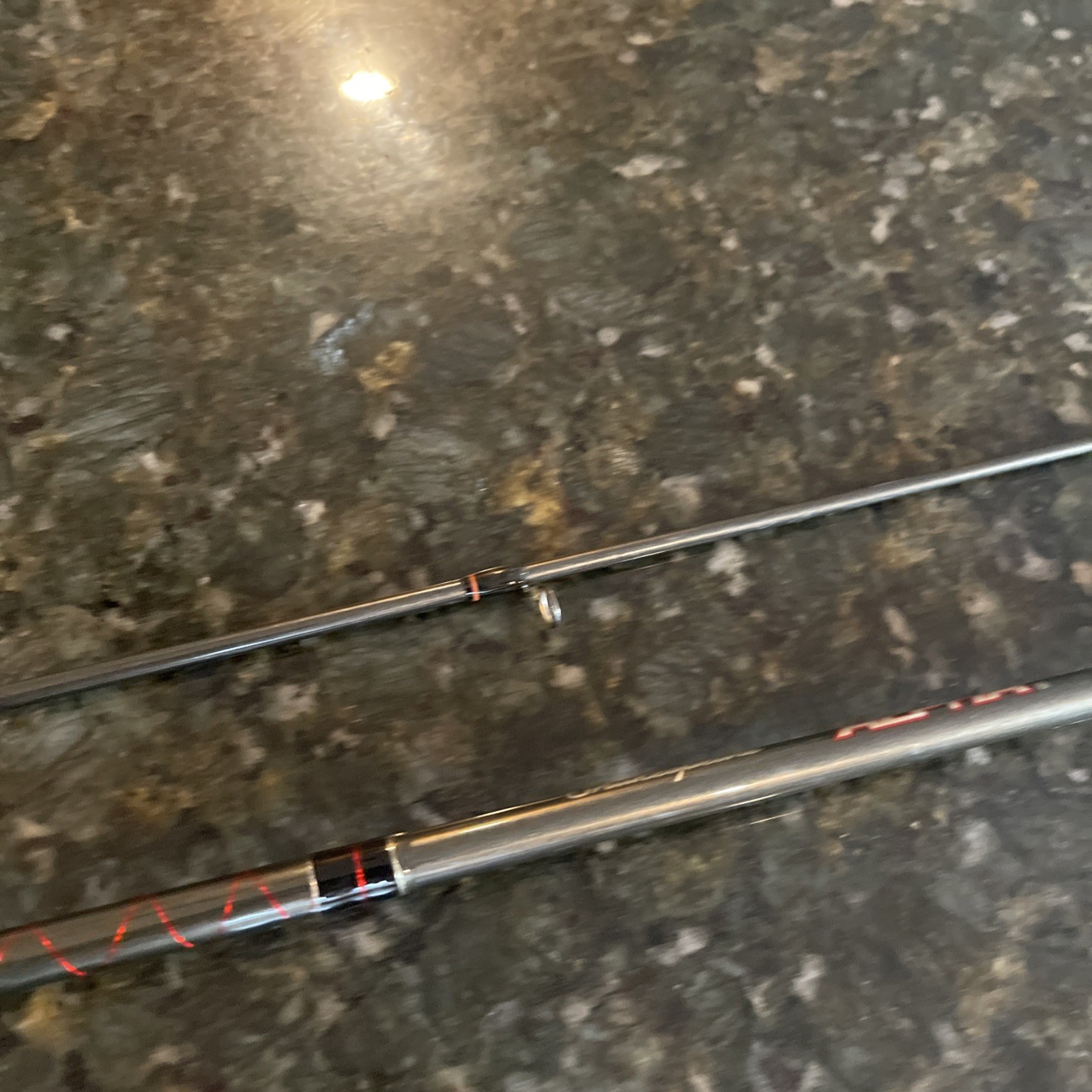 Shakespeare Alpha ALP 60 2M medium 6′ casting rod 6-12 Lb Line 2 Pc Rod