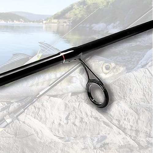 4 Pieces Travel Spinning Rod Medium Carbon Spinning Fishing Rod Portable Fishing