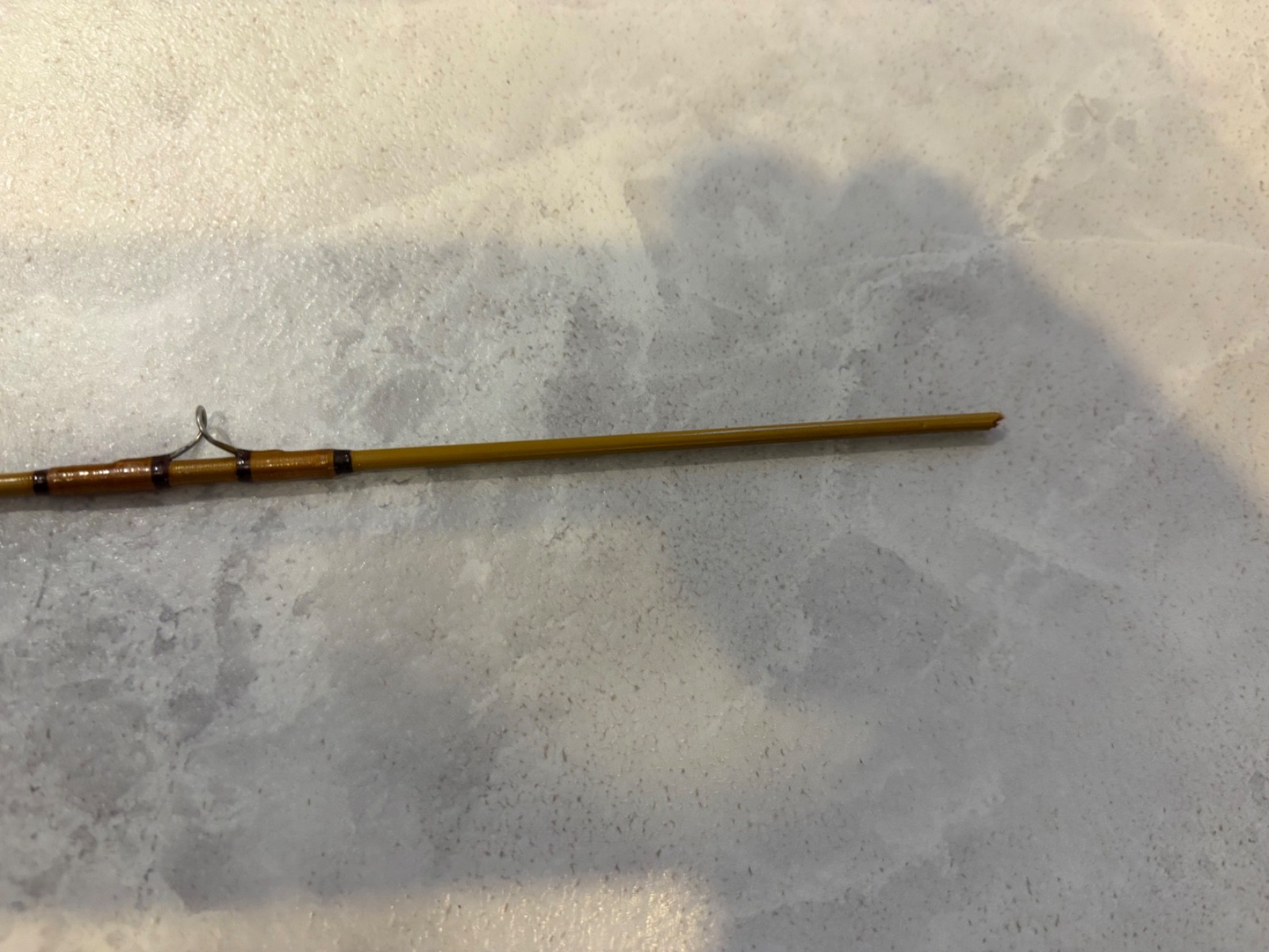 Garcia Conolon 8′ Fiberglass Fly Rod 2404 C & Case – Broken Tip for Parts/Repair