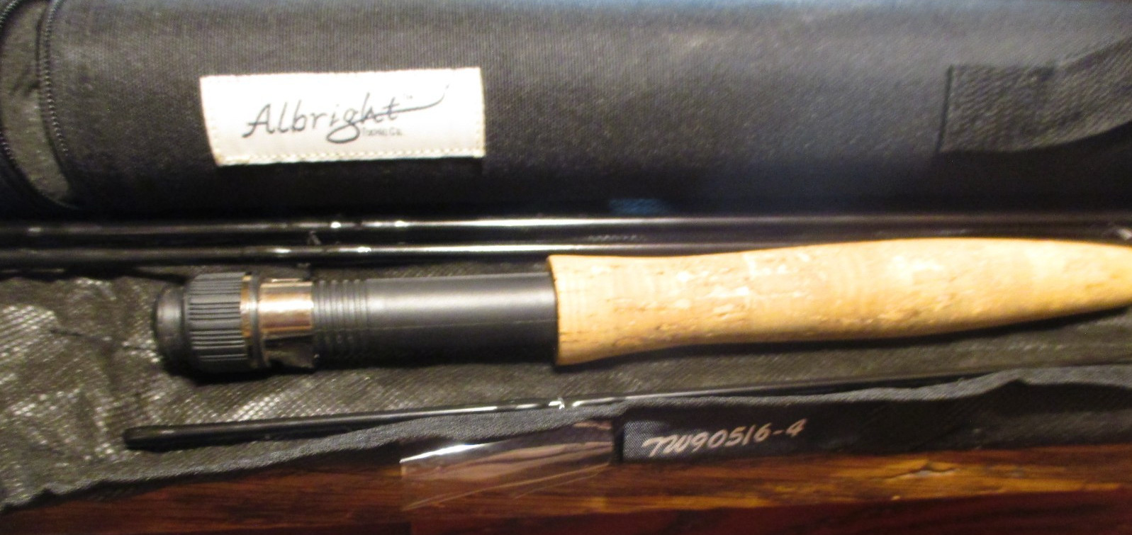 Albright fishing flyrod # 516 – 4 Piece Numbered with Travel case