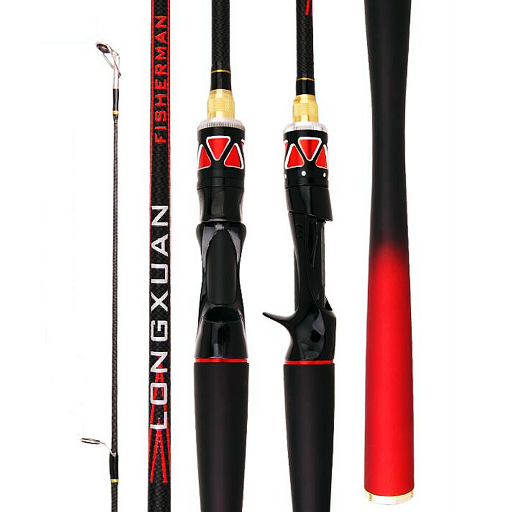 1.65m/1.8m Carbon Fiber Fishing Rods Spinning Casting Rod Poles Ultra Light Rods